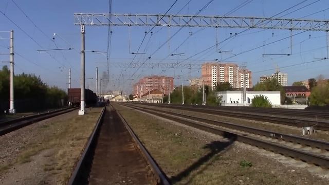 Паровозы Л-3653 и Л-2057 проезжают д. Криулино и Павловский Посад