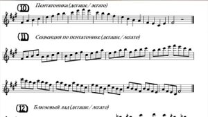 Все гаммы для саксофона