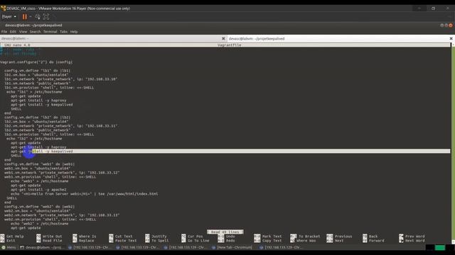 vagrant haproxy et keepalived (LB+HA) смотреть онлайн