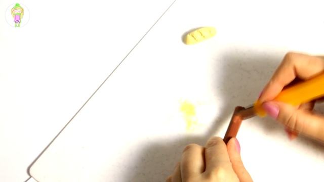 DIY КАК СДЕЛАТЬ БАТОН ИЗ ПОЛИМЕРНОЙ ГЛИНЫ | HOW TO MAKE A LOAF OF POLYMER CLAY