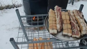 Медовая грудинка по деревенски.