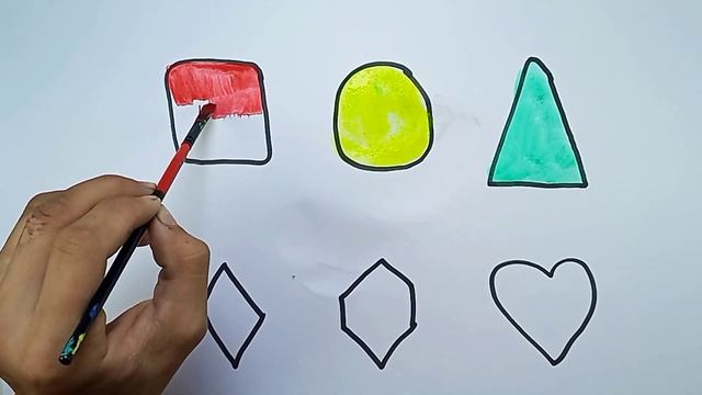 Bolalar uchun shakllar rasm chizish | Рисование фигур для детей | Drawing shapes for children смотреть онлайн