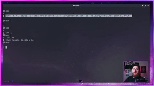 tmux rename session