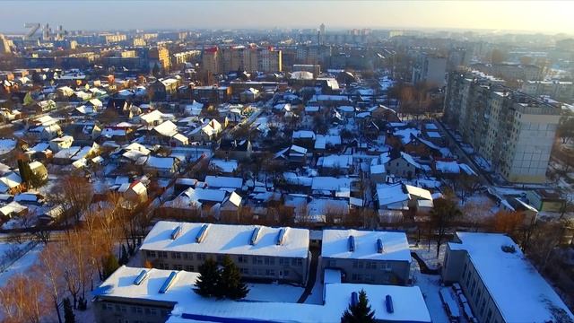 Житомир зимний с высоты птичьего полёта  2 (Zhitomir  from the height of the bird's flight2)