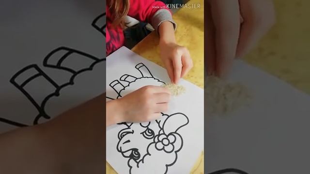 Мастер-класс по аппликации Овечка из риса с @kupeldeti семейный центр Купель смотреть онлайн