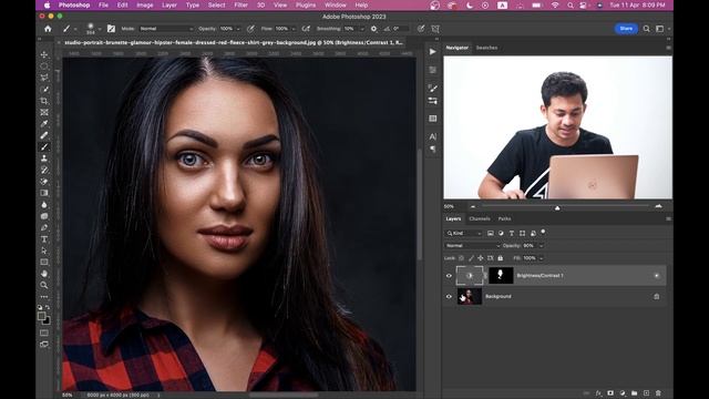 HOW TO ADD SHINE TO SKIN - ADD GLOW TO SKIN IN PHOTOSHOP смотреть онлайн