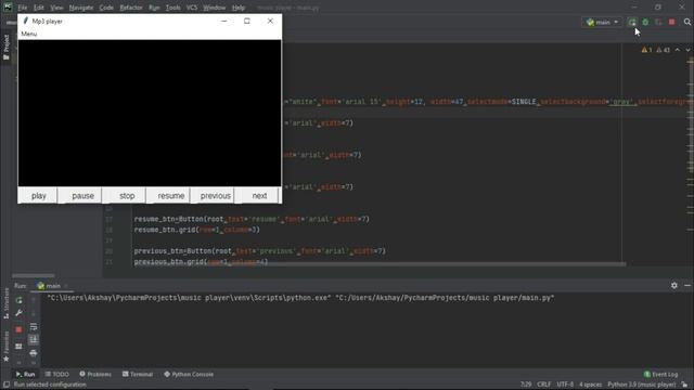 Learn How to Create an MP3 Music Player in Python | Tkinter Python tutorial | Project Guru