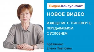 Извещение о трансферте, передаваемом с условием (ф. 0510453) | Изучаем с Видео.Консультант