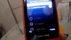 Мобильный телефон Philips Xenium E169 (red)