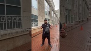 Замена глухого стеклопакета на вентиляционную решётку на Новгородской 23, в БЦ "Базель"