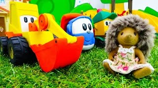 Игрушки Грузовичок Лева и Мася - Детская площадка для ежиков.mp4 смотреть онлайн