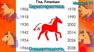 ?ГОД ЛОШАДИ? ХАРАКТЕРИСТИКА ПО ГОДУ РОЖДЕНИЯ. ГОРОСКОП.