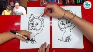 Как нарисовать Котёнка ГАВ из мультика / урок рисования для детей