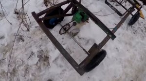 v s mobiСамодельный багги, картинг c двигателем от триммера, мотокосы!