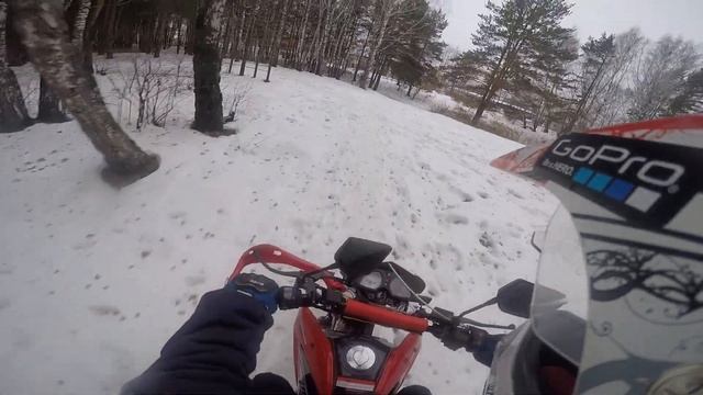 зимой на мото. смотреть онлайн