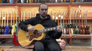 Обзор электроакустической гитары Gibson J-200 Standard Natural USA 2004 w/Case | SKIFMUSIC.RU