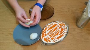 Любимый салат МИМОЗА из рыбных консервов, рецепт БЕЗ РЕПЧАТОГО ЛУКА и без риса, с сыром с сайрой