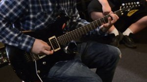 Doug Rappoport playing Eddie Van Halen at Friedman Amps to a Friedman Cali Guitar - NAMM 2017