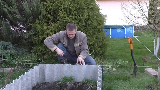 Красивые и аккуратные грядки из шифера