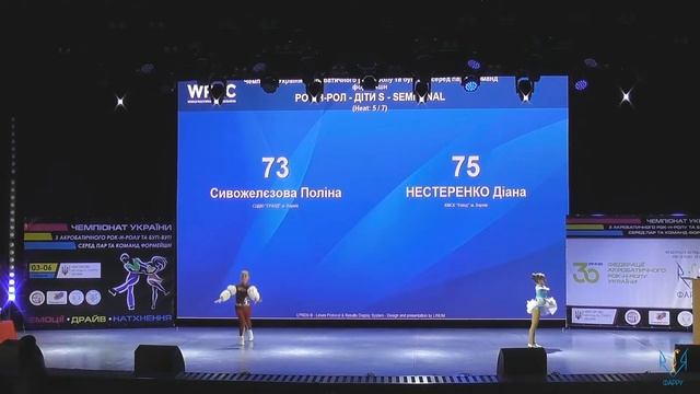 Диана, Дети S, 1/2, Харьков, акробатический рок-н-ролл 2021-12-04