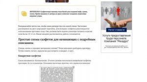 Красивые и простые салфетки спицами со схемами