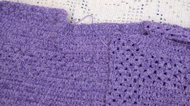 Теплая КОФТОЧКА простыми УЗОРАМИ , вязание крючком , crochet blouse women( В № 352)