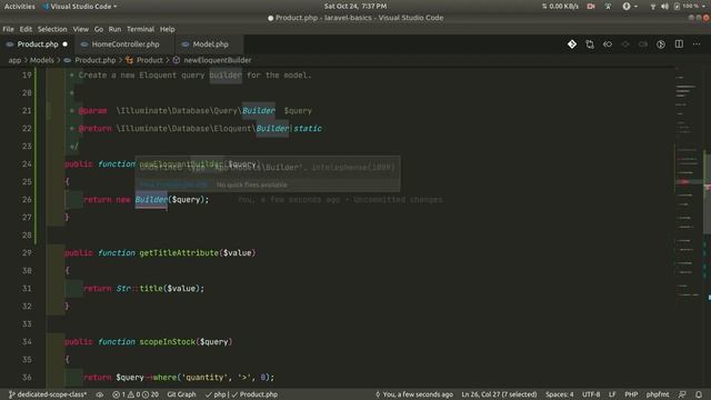 Laravel Advanced - Make Dedicated Class For Model Scopes