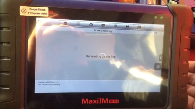 Autel IM508 Fiat Ducato 2013.y key programming смотреть онлайн