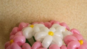 Цветы из воздушных шаров Букет ромашек из шдм Flowers of balloons