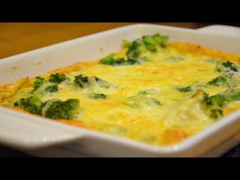 Фриттата (Frittata). Итальянский омлет с брокколи и сыром. смотреть онлайн