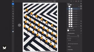 PHOTOSHOP IPAD PRO 2020 HOW TO MULTIPLY A PERSON | Organized | One retouching a day #331