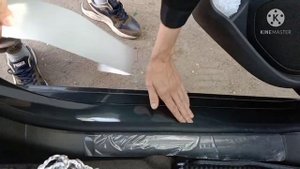 Шевроле Кобальт 2021 защита порогов и дверных ручек своими руками!.mp4