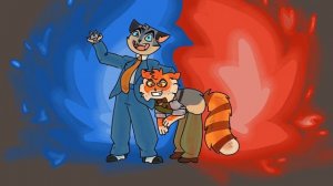 Rocky and Freckle Lackadaisy Fan-Art