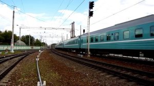 Электровоз ЧС2К-844 (ТЧЭ-10) со скорым поездом "Целина" №071Ц Астана - Москва.