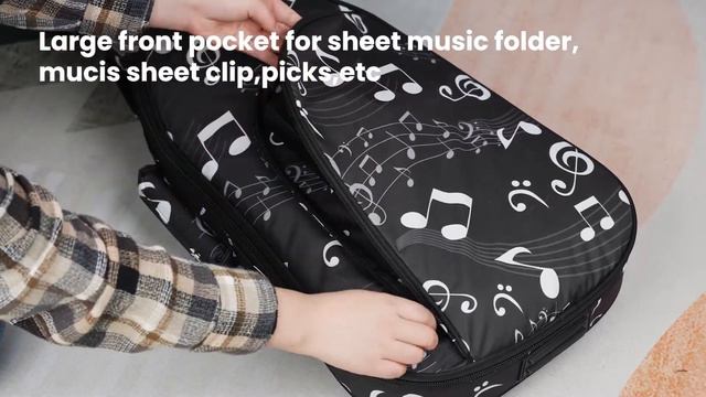 CAHAYA Electric Guitar Case Note Printing Soft Gig Bag смотреть онлайн