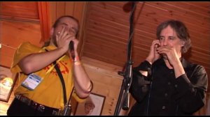 Harmonica jam Boris Plotnikov with Howard Levy and Tommy Emmanuel, джем на губных гармошках