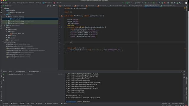 Android Studio Working With Java Files - Android Studio Fundamentals смотреть онлайн