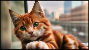 РЫЖИЙ КОТ веселая песня про котов и кошек, рыжая кошка, рыжий котенок, видео с котятами песни 2024