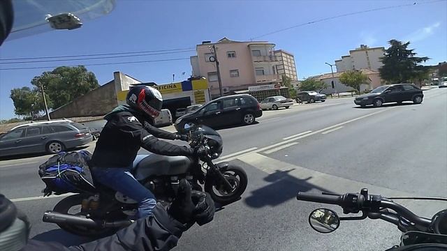 The N2 road trip | Day 1: Porto to Alcácer do Sal | Honda Rebel 500 and Yamaha FJR 1300 смотреть онлайн