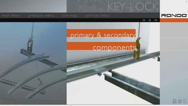 Rondo KEY-LOCK® Concealed Suspended Ceiling System смотреть онлайн