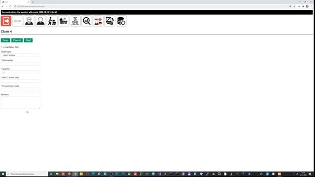 Claims Management (HTML, CSS, JavaScript, AJAX, PHP, MySQL)