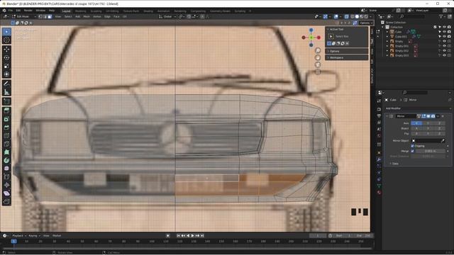 Modeling Low poly car in Blender❗️MERCEDES SL (1972) смотреть онлайн