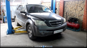 Установка проставок для увеличения клиренса на Киа Соренто 2005 Kia Sorento 2,5