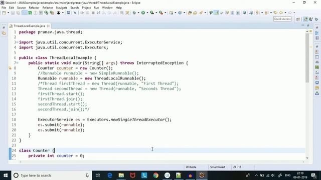 ThreadLocal IN Java With Threadpool смотреть онлайн