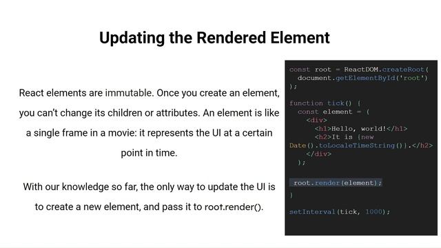 Rendering Elements in React! | React Full Guide | Part #3