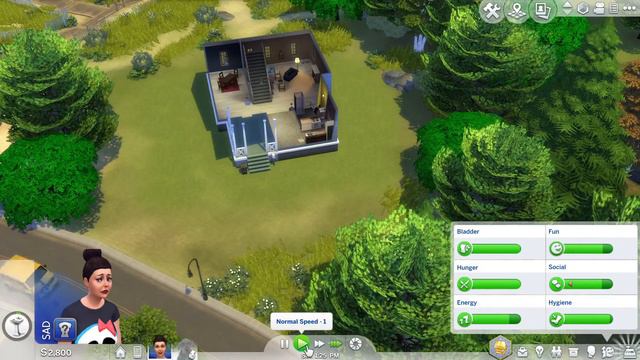 The Sims 4 Ep. 4 The dog runs away!!!!! смотреть онлайн