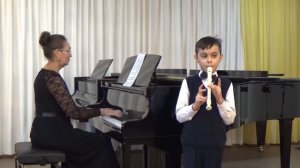 Д.Кабалевский. Маленькая полька. Пинкевичус  Леон, блокфлейта.