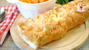 Рецепт вкуснейшего ЧЕСНОЧНОГО БАТОНА с СЫРОМ и пряностями