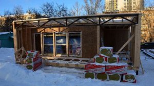 Сборка дома по каркасно щитовой технологии