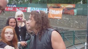 Eric Adams @ the Loreley : Soundcheck ( in the back "Little Manowar " She rock´s.....
